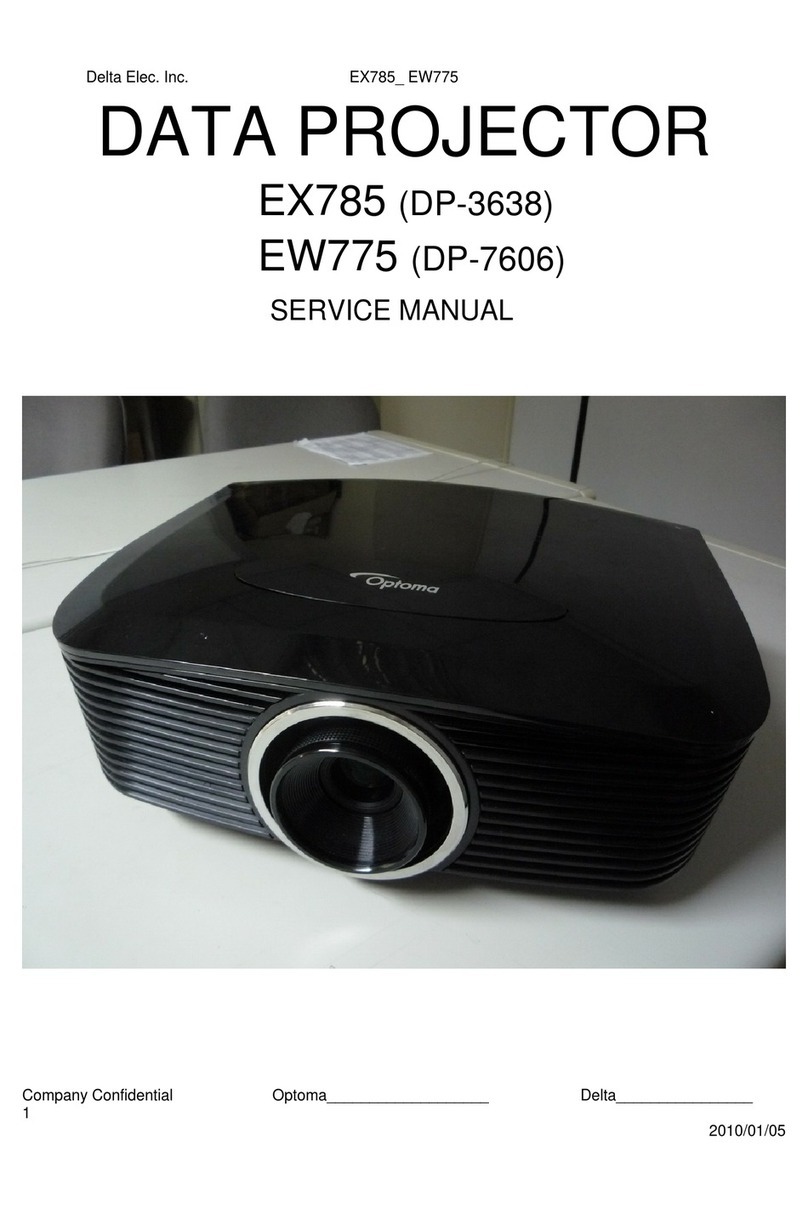 Optoma EX785 Service manual