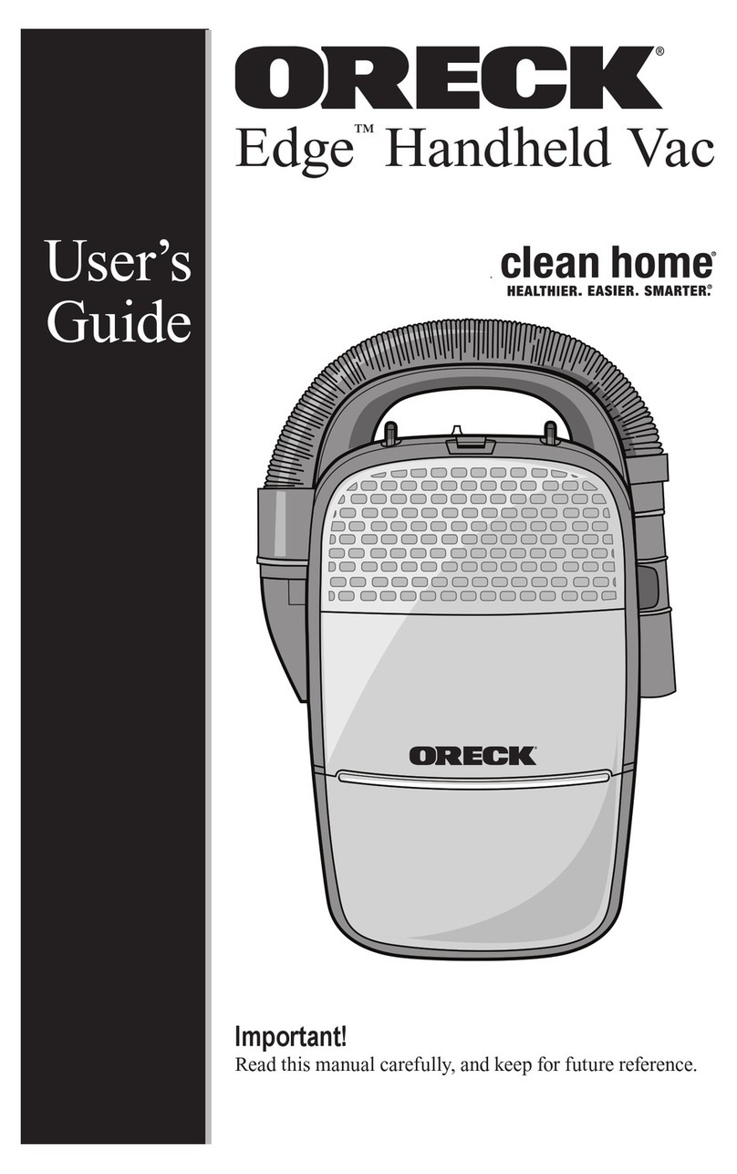 Oreck Edge User manual