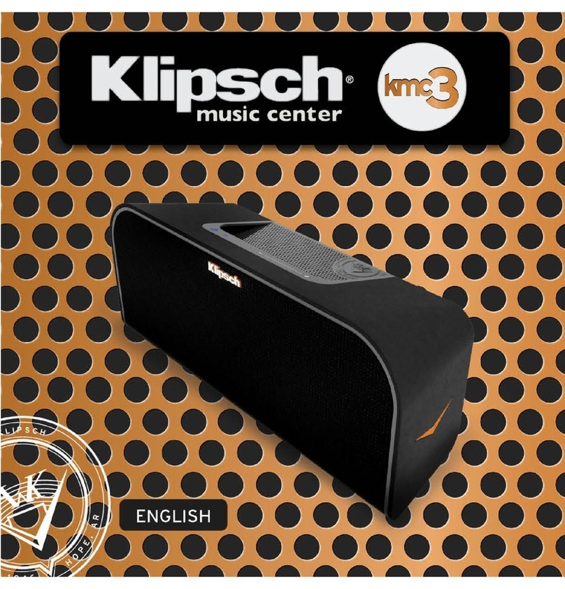 Klipsch KMC 3 user guide
