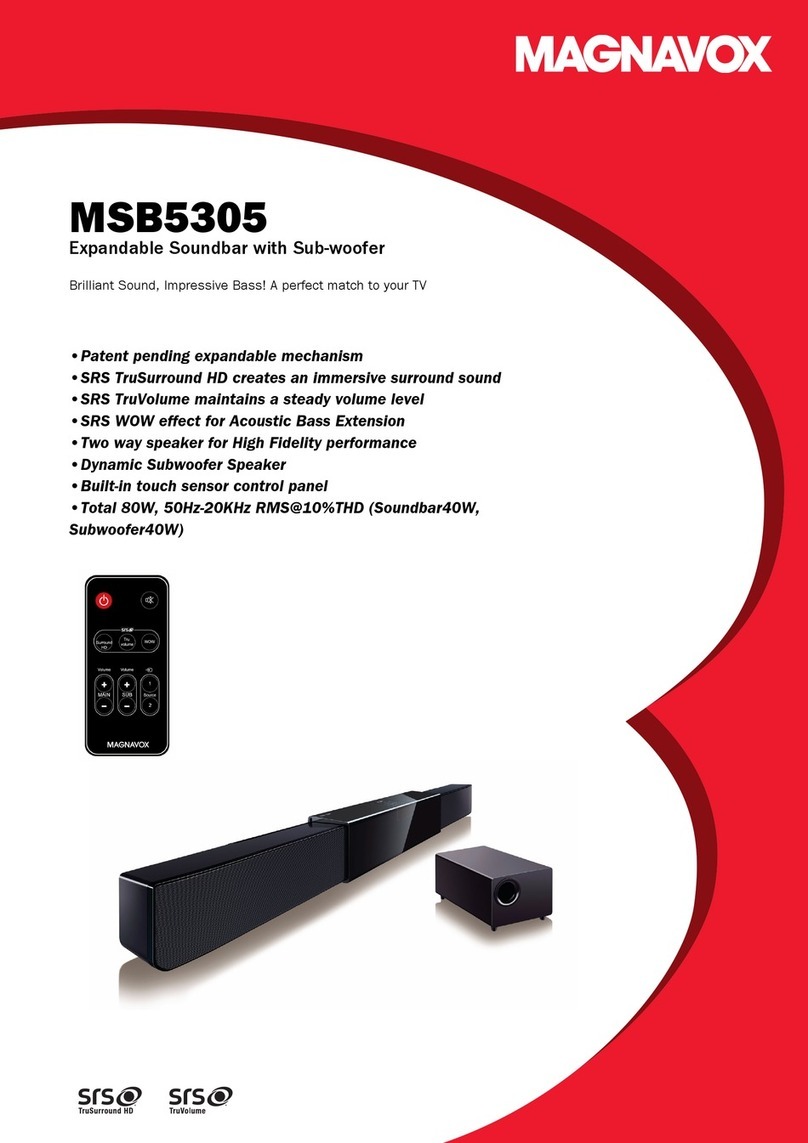 Magnavox MSB5305 Product specifications