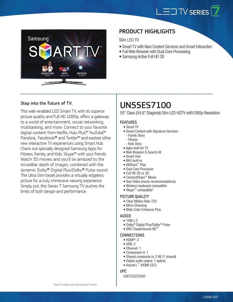Samsung UN55ES7100 User manual