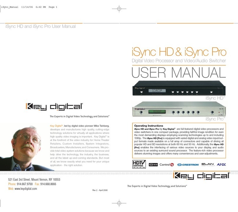 Key Digital iSync HD User manual Key Digital iSync HD User manual