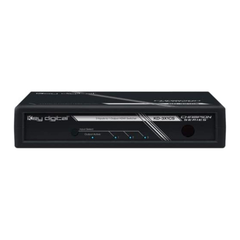 Key Digital Champion KD-2X1CS User manual Key Digital Champion KD-2X1CS User manual