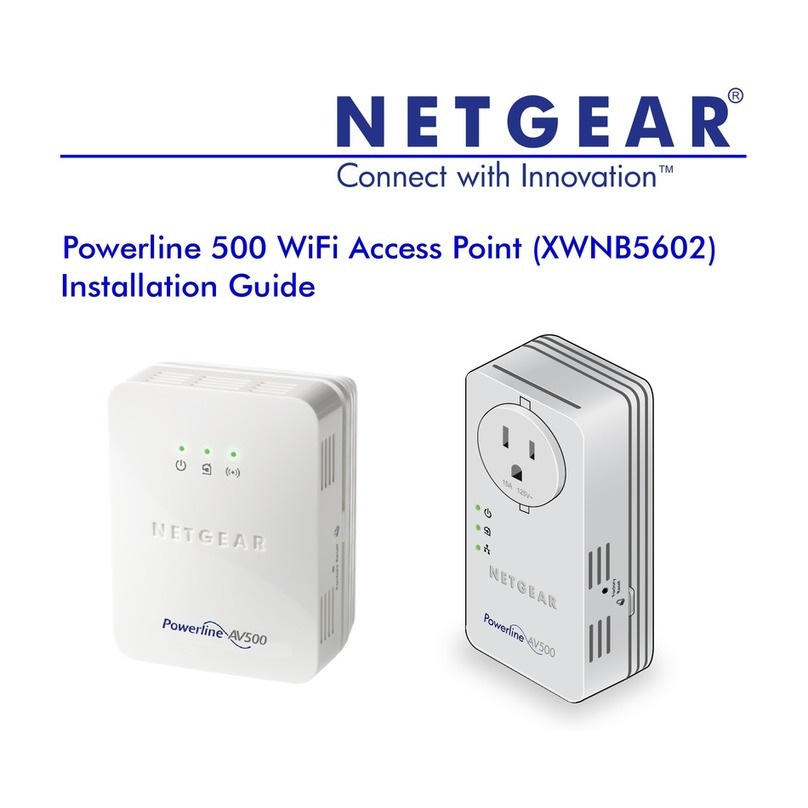 NETGEAR PowerLine XWNB5602 User manual