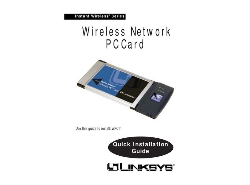 Linksys WPC11 Quick installation guide