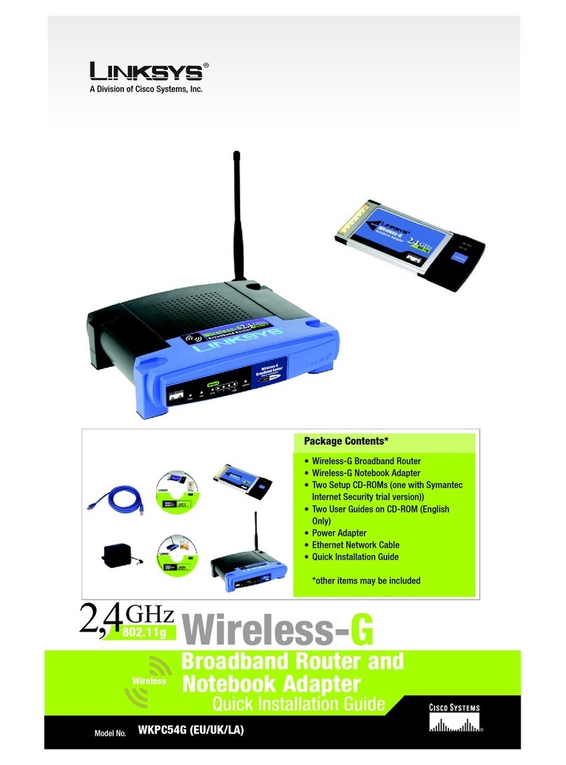 Cisco Linksys WKPC54G User manual
