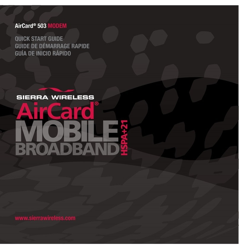 Sierra Wireless AirCard 503 quick start guide
