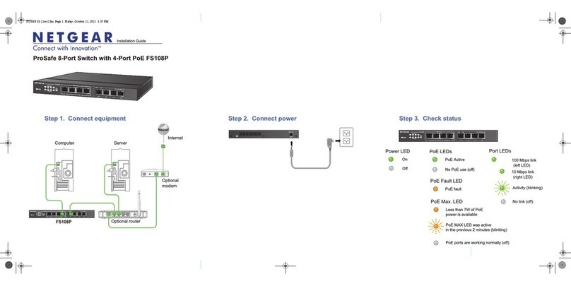 NETGEAR FS108P - ProSafe Switch User manual