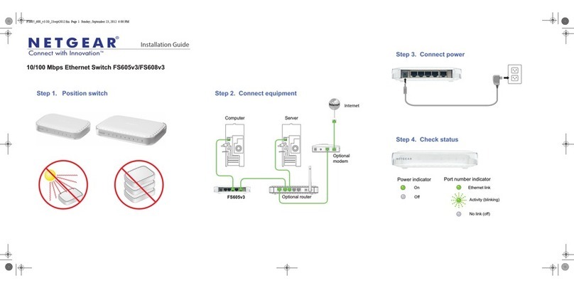 NETGEAR FS605 v3 installation guide