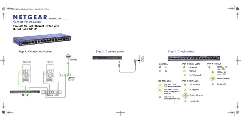 NETGEAR FS116P - ProSafe 16 Port 10/100 Desktop... User manual