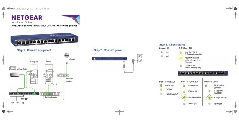 NETGEAR ProSAFE FS116Pv2 User manual