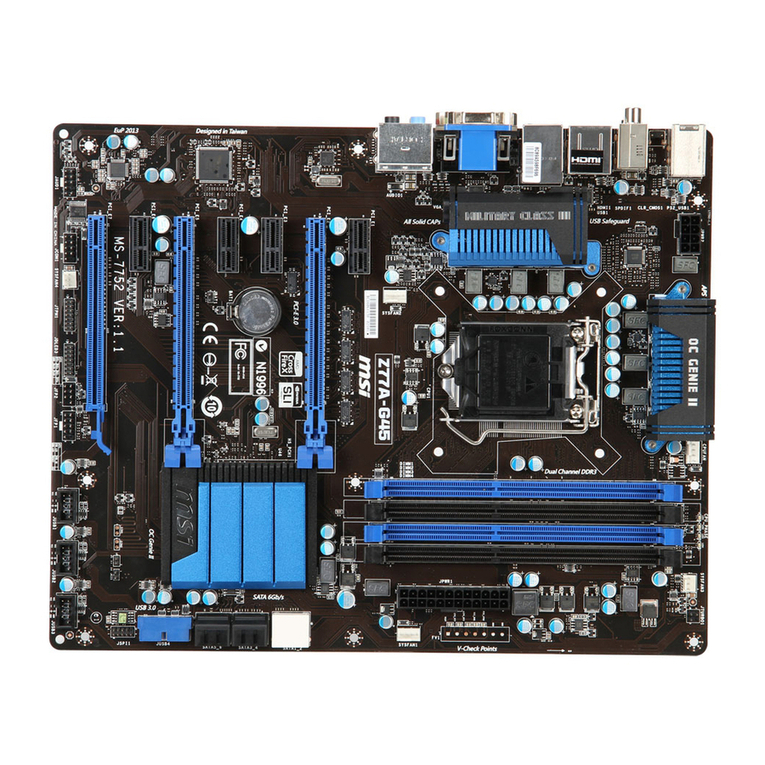 MSI Z77A-G45 GAMING series User manual