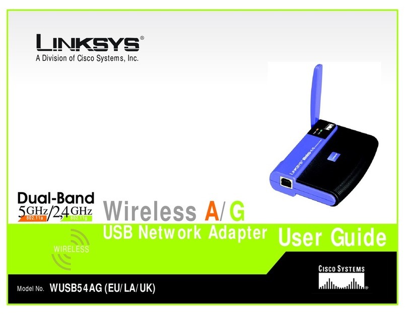 Cisco LINKSYS WUSB54AG User manual