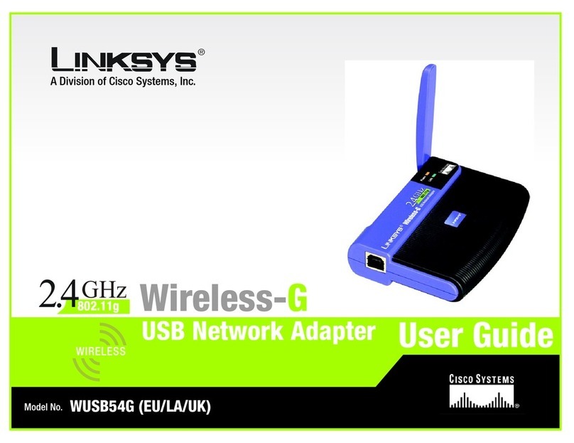 Cisco Linksys WUSB54G User manual