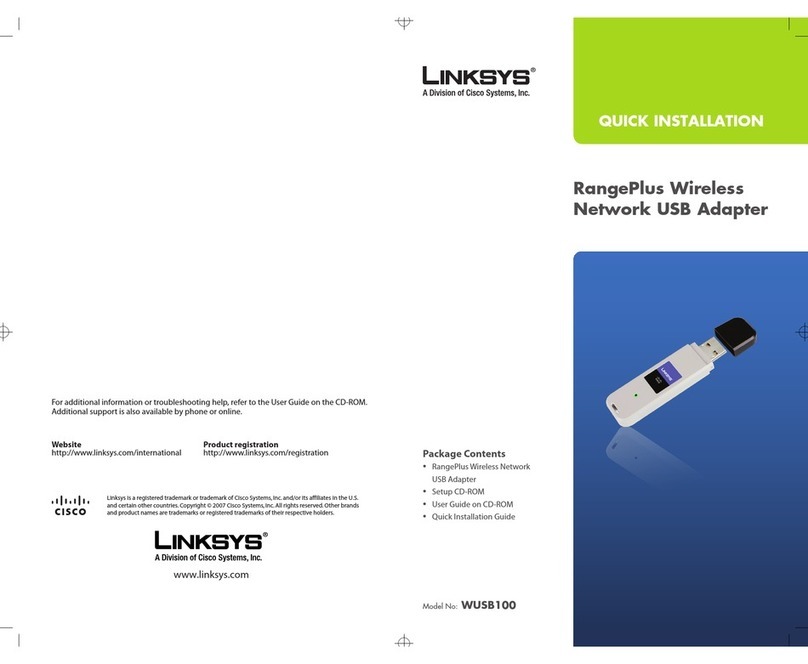 Cisco WUSB100 Original operating instructions