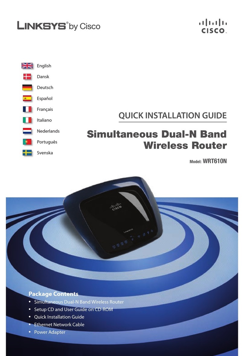 Linksys WRT610N - Simultaneous Dual-N Band Wireless... User manual