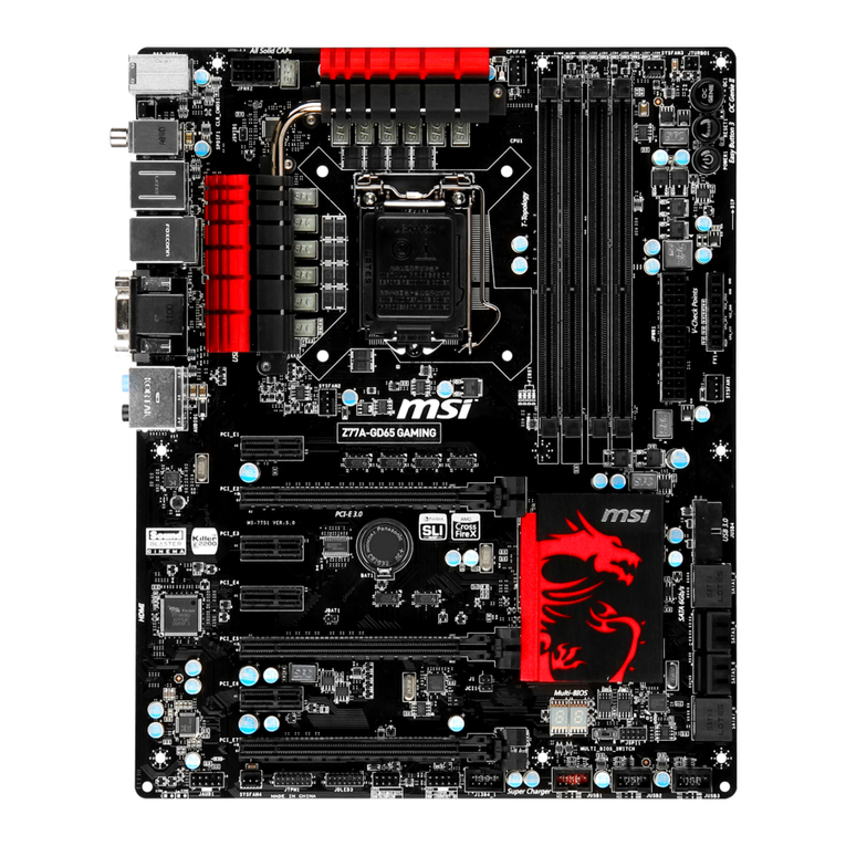 MSI Z77A-GD65 GAMING series User manual