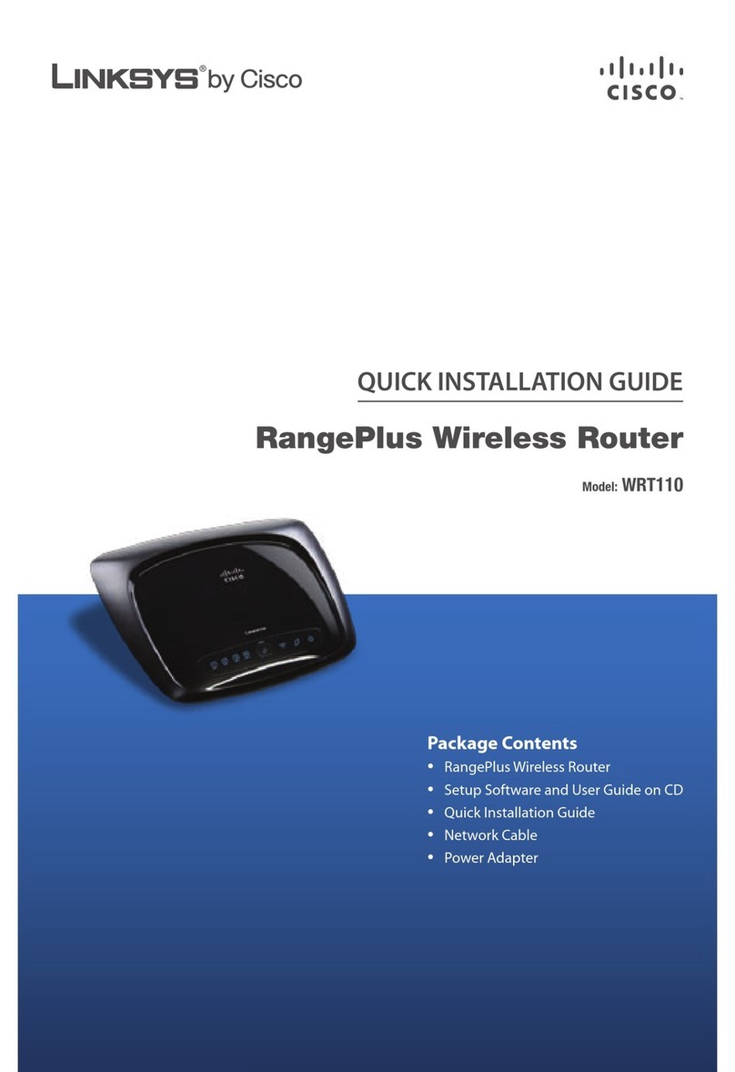 Linksys RangePlus WRT110 User manual