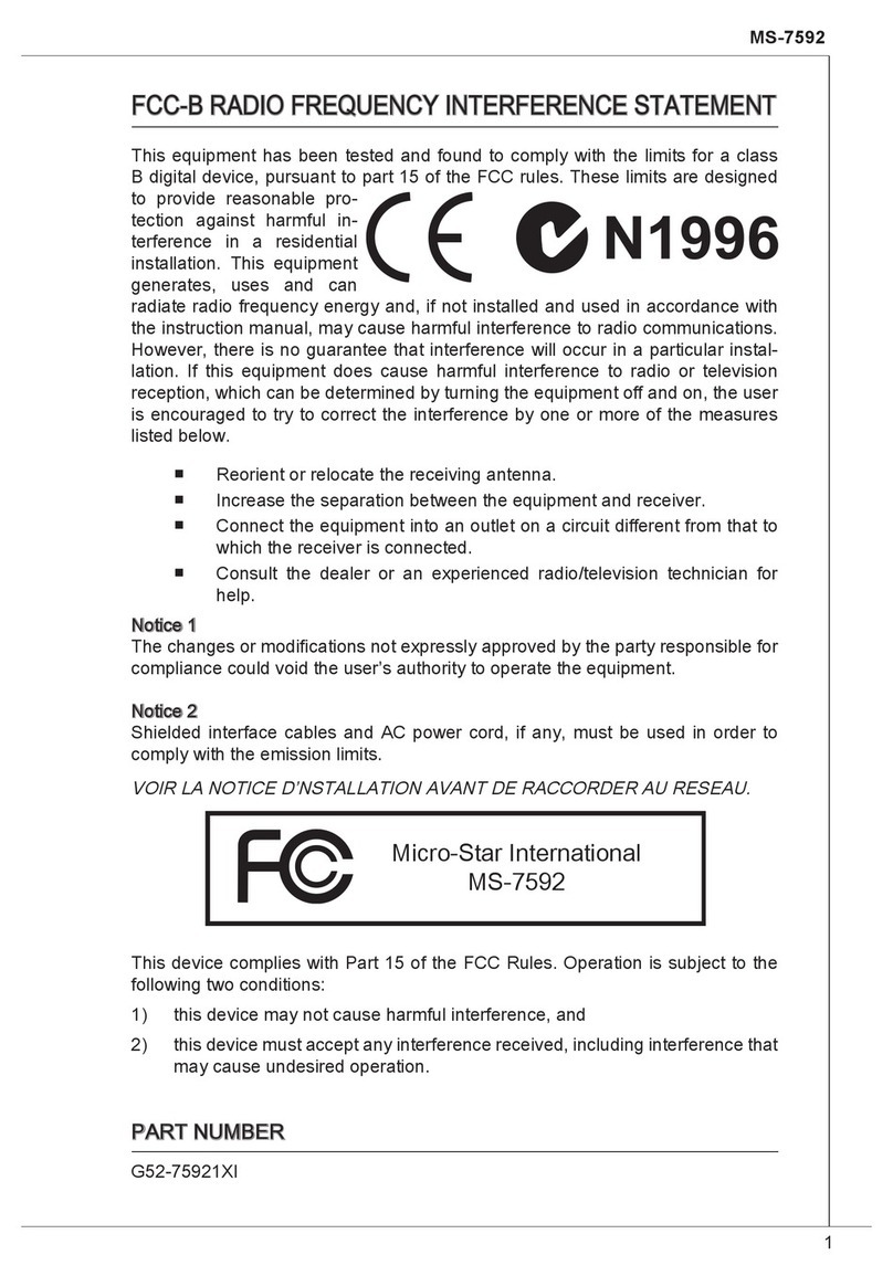MSI G4m-P23 User manual MSI G4m-P23 User manual