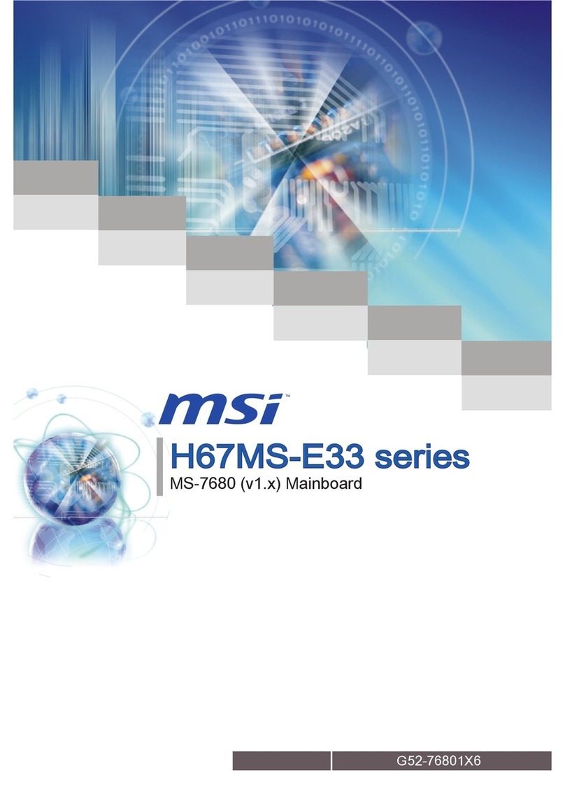 MSI H67MS-E33 series User manual MSI H67MS-E33 series User manual