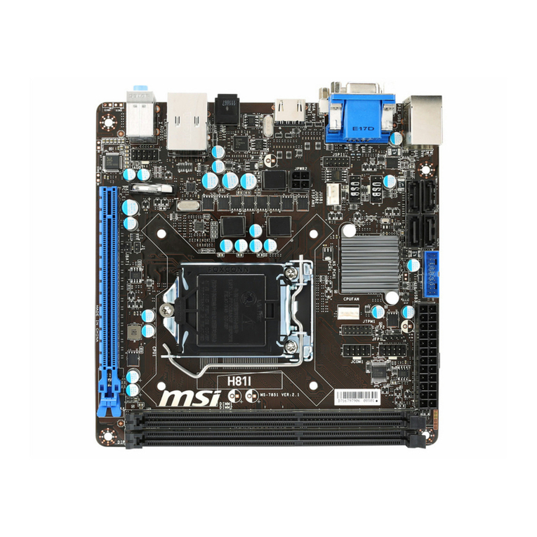 MSI H81I User manual MSI H81I User manual