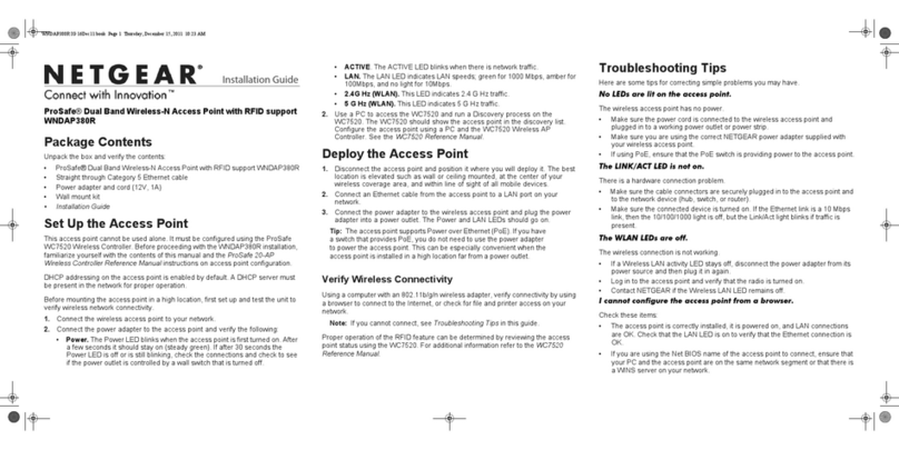 NETGEAR ProSAFE WNDAP380R installation guide