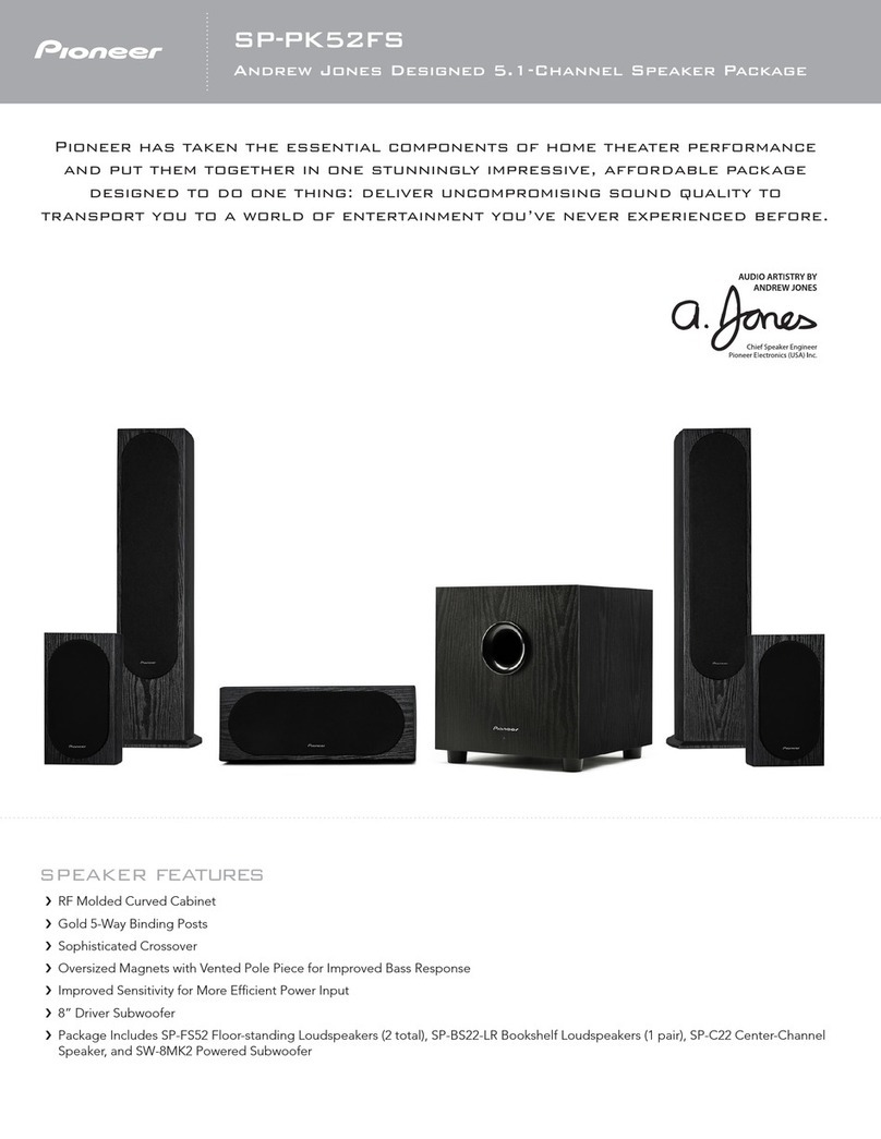 Pioneer SP-FS52 Specfications