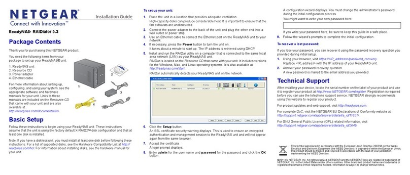 NETGEAR ReadyNAS RAIDiator 5.3 User manual NETGEAR ReadyNAS RAIDiator 5.3 User manual