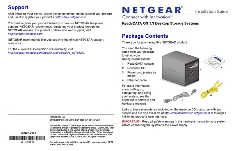 NETGEAR ReadyDATA OS 1.3 Desktop Storage Systems User manual