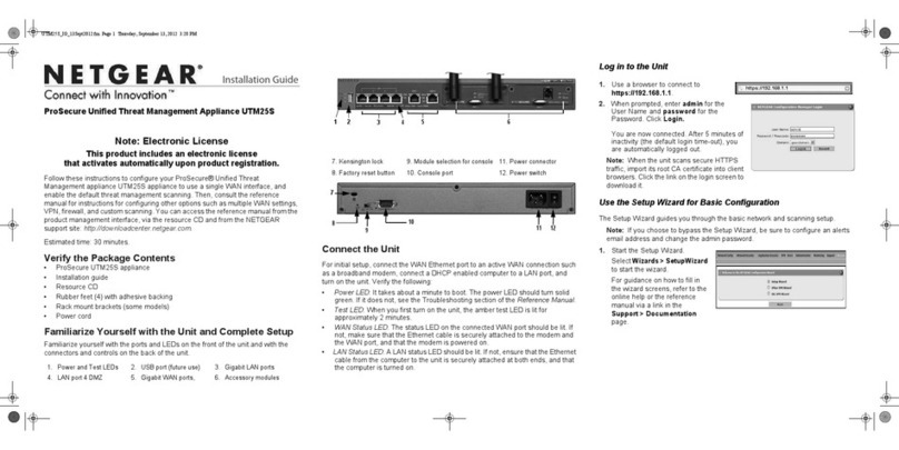 NETGEAR ProSecure UTM25S User manual