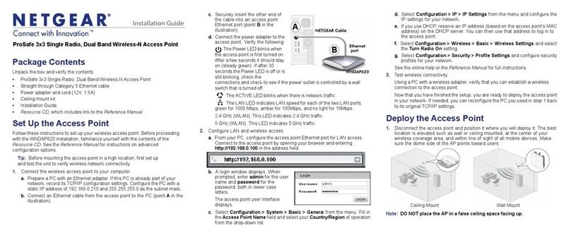 NETGEAR ProSafe Premium WNDAP620 User manual