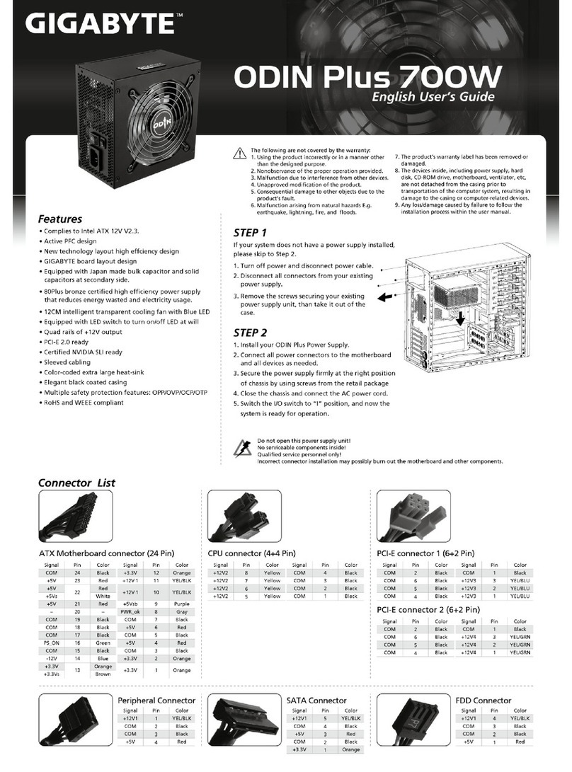 Gigabyte ODIN Plus 700W user guide