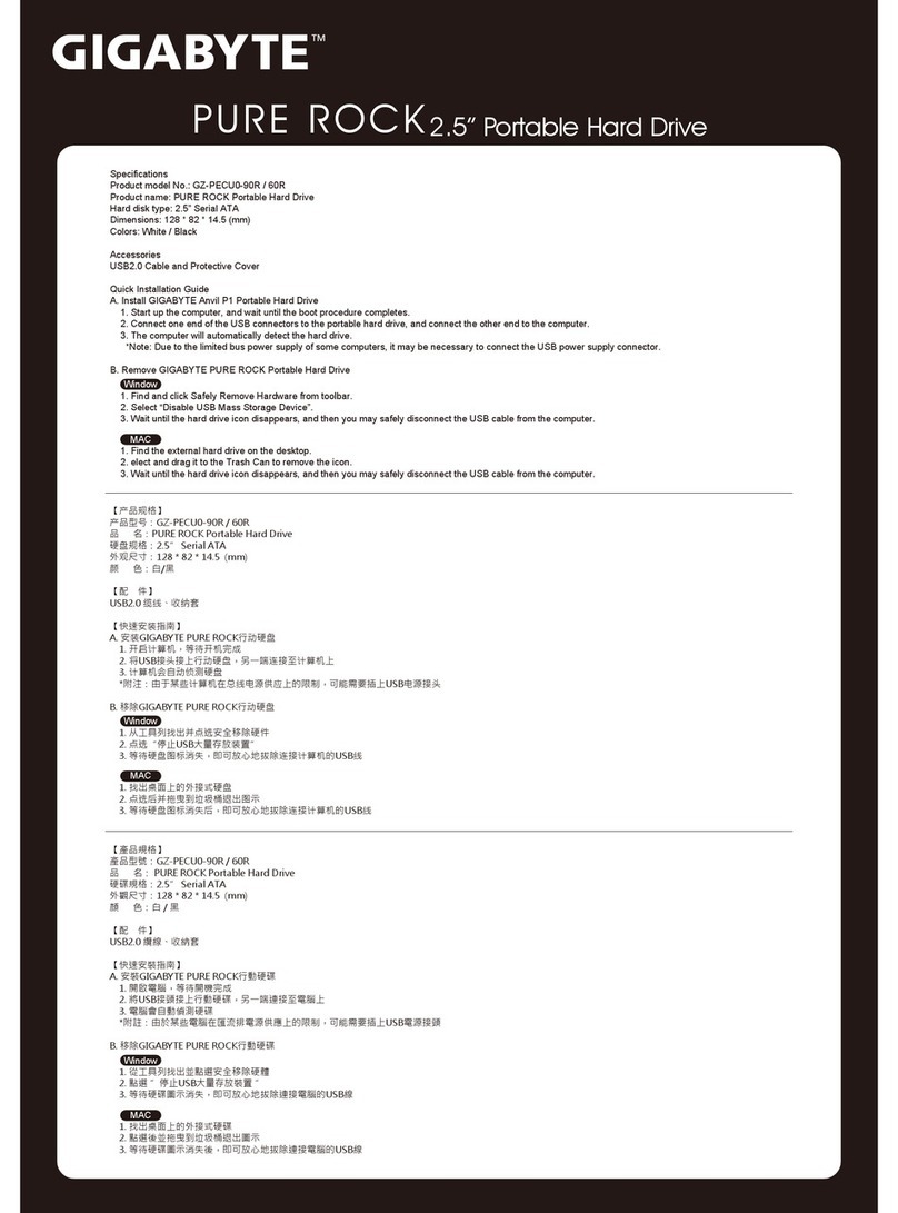 Gigabyte Pure Rock specification