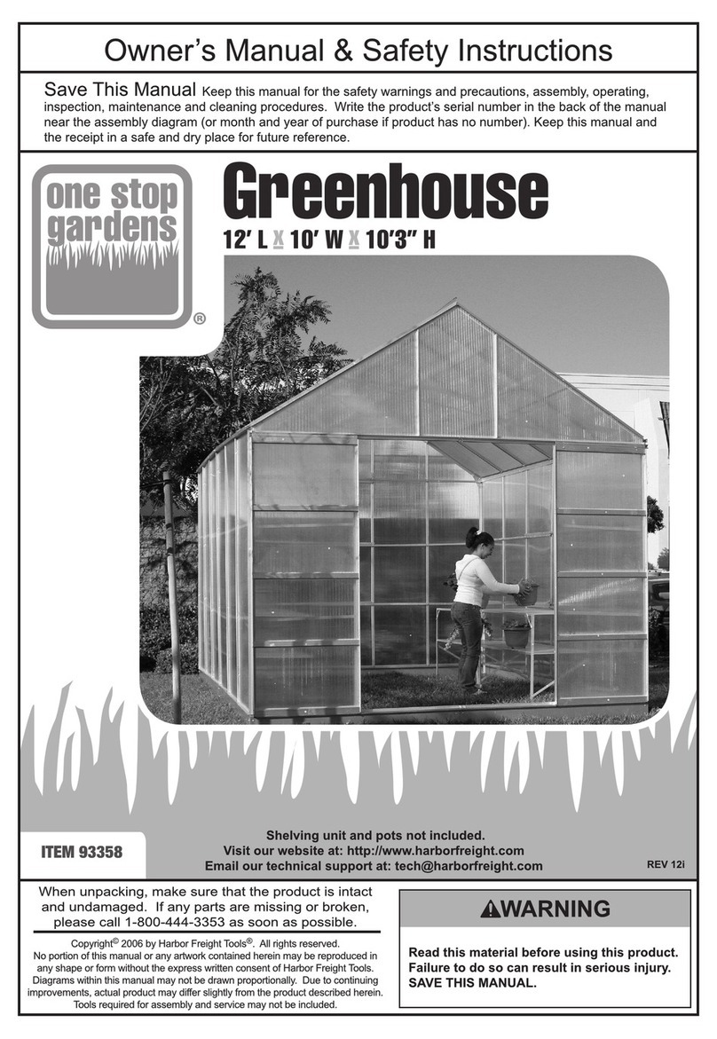 One Stop Gardens 93358 owner's manual