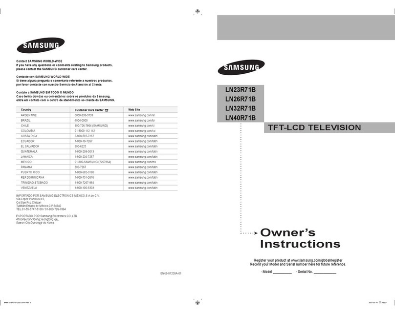 Samsung LN23R71B User manual