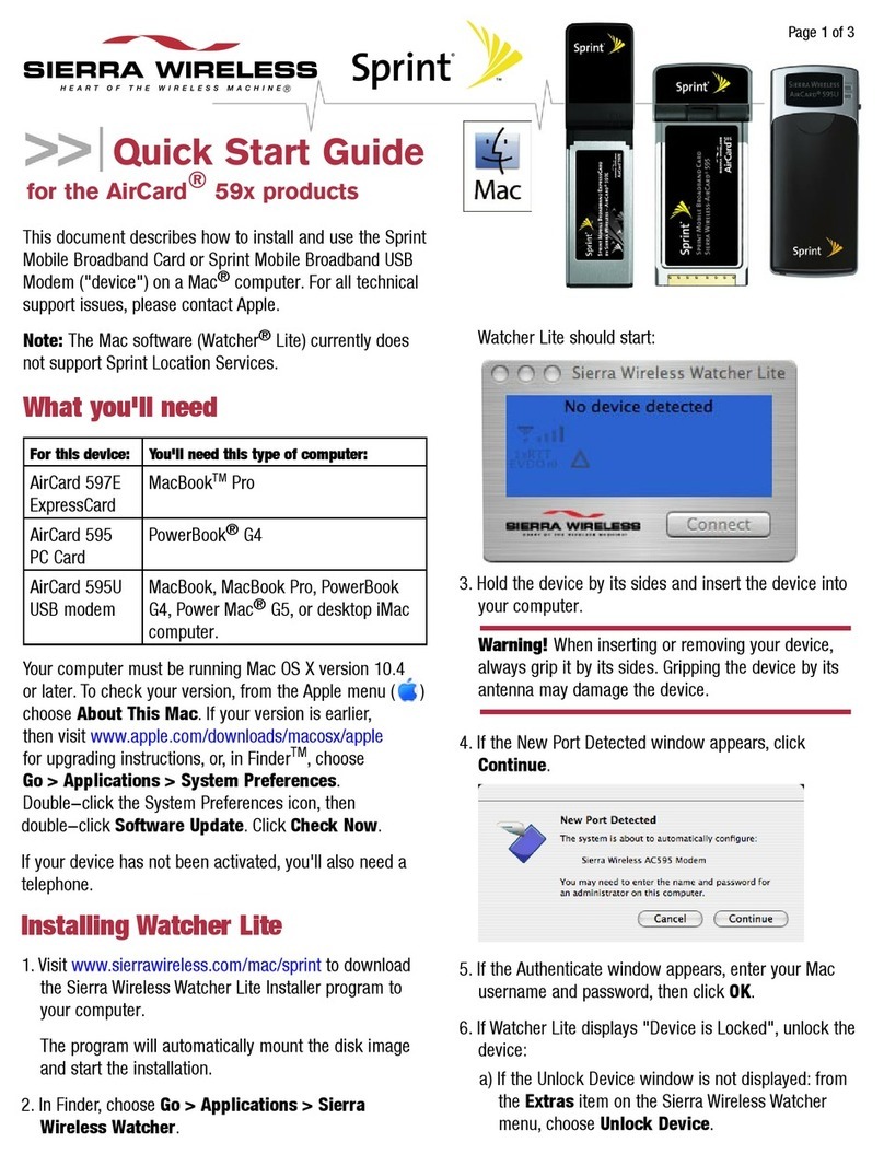 Sierra Wireless AirCard 59 Series quick start guide