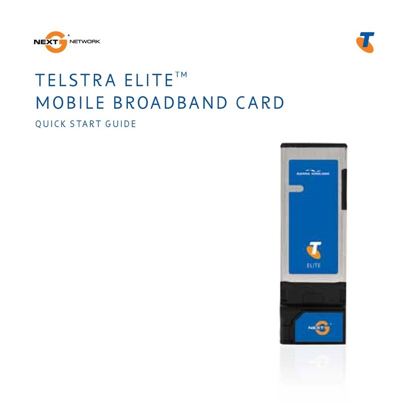 Sierra Wireless Telstra Elite Quich start guide