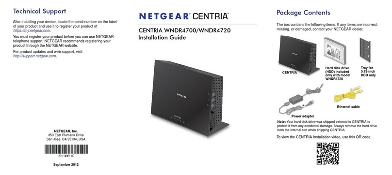 NETGEAR CENTRIA WNDR4700 User manual
