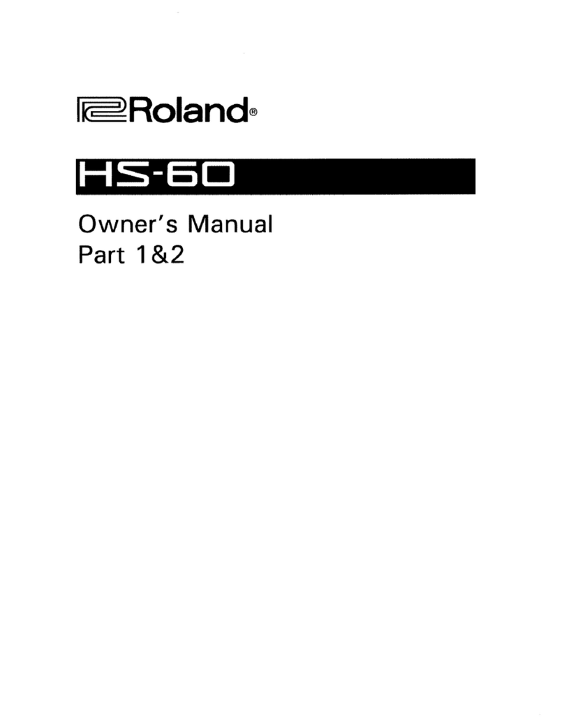 Roland SynthPlus 60 User manual