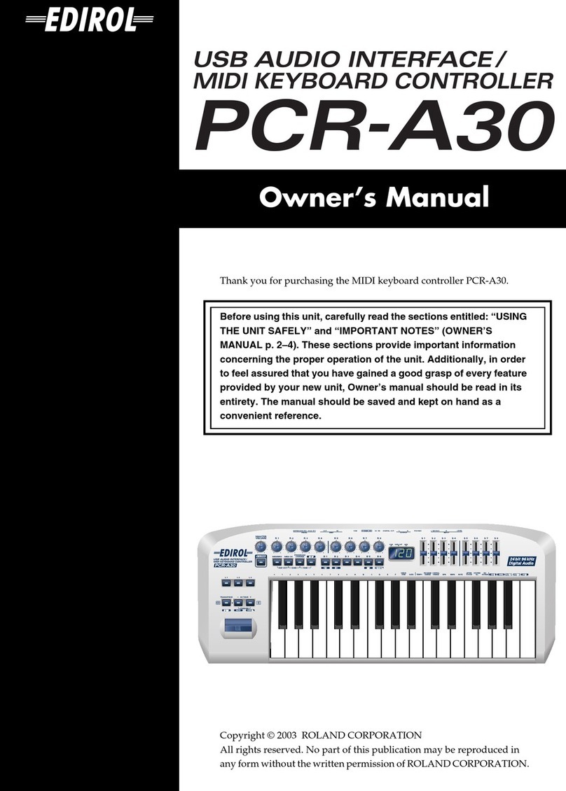 Edirol PCR-A30 owner's manual
