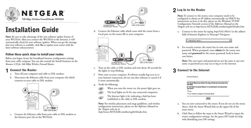 NETGEAR Super-G WGT624 User manual NETGEAR Super-G WGT624 User manual
