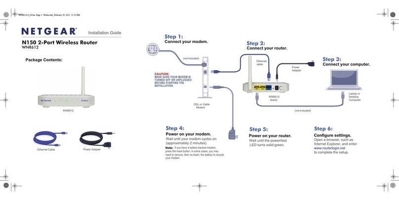 NETGEAR WNR612v3 User manual
