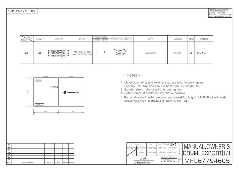 LG F12A8Q/TD Series owner's manual
