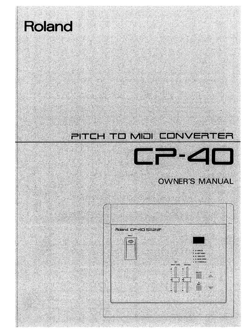 Roland CP-40 User manual