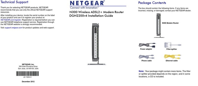 NETGEAR DGN2200v4 User manual