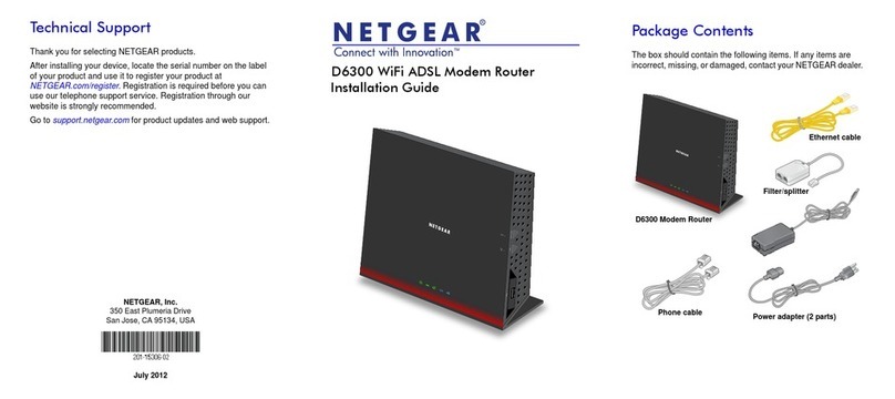 NETGEAR D6300 User manual