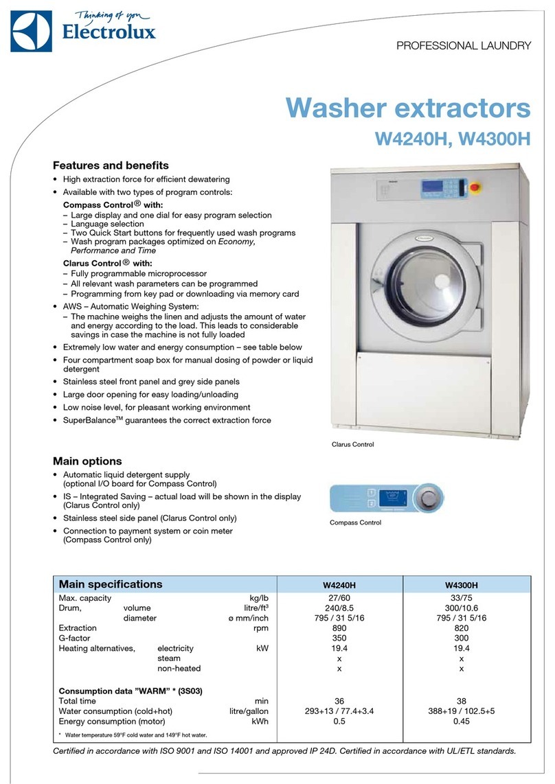 Electrolux W4240H User manual