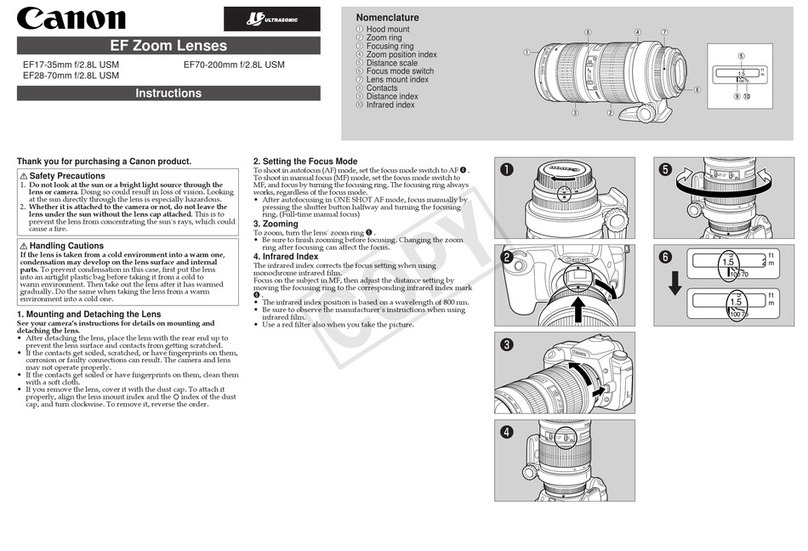 Canon EF 70-200mm f/2.8L IS II USM instructions