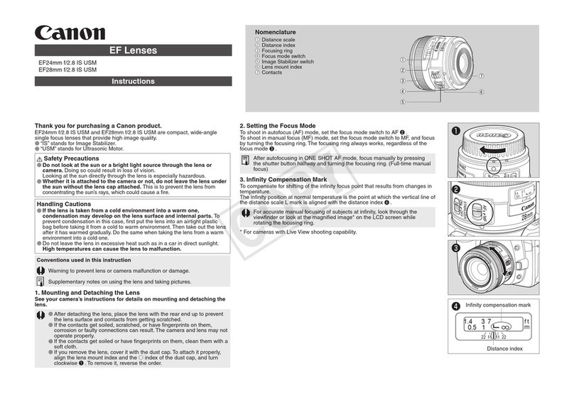 Canon EF 24mm f/2.8 IS USM instructions Canon EF 24mm f/2.8 IS USM instructions