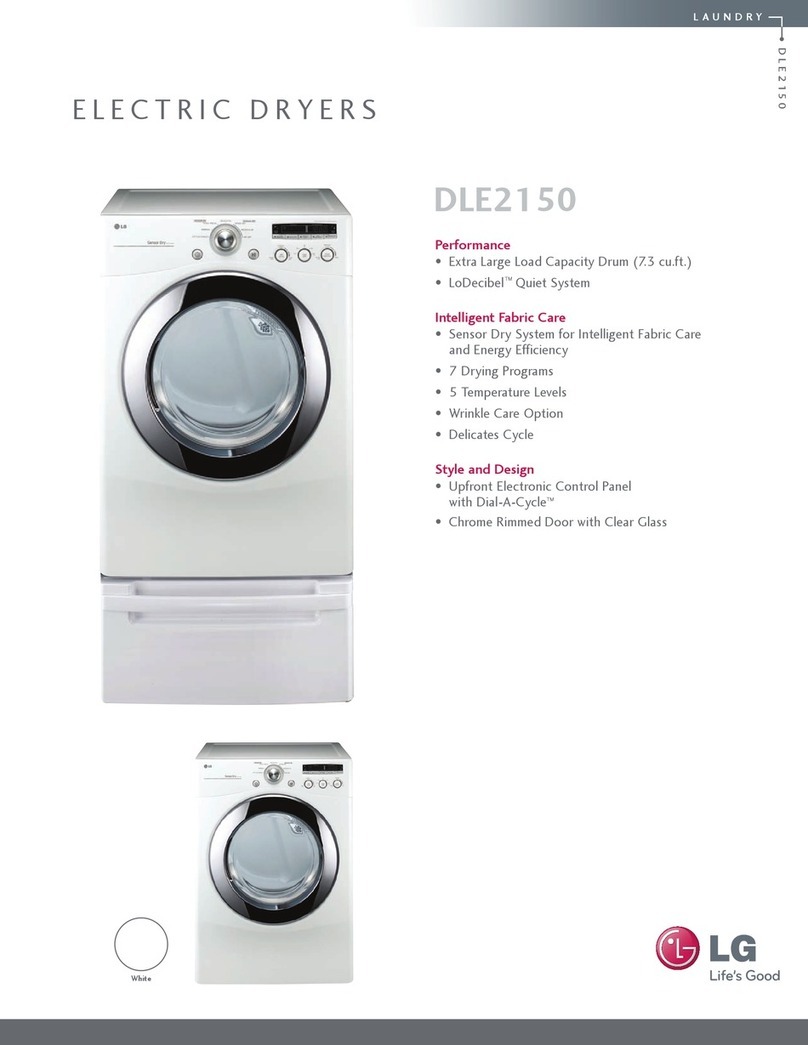 LG DLE2150 specification